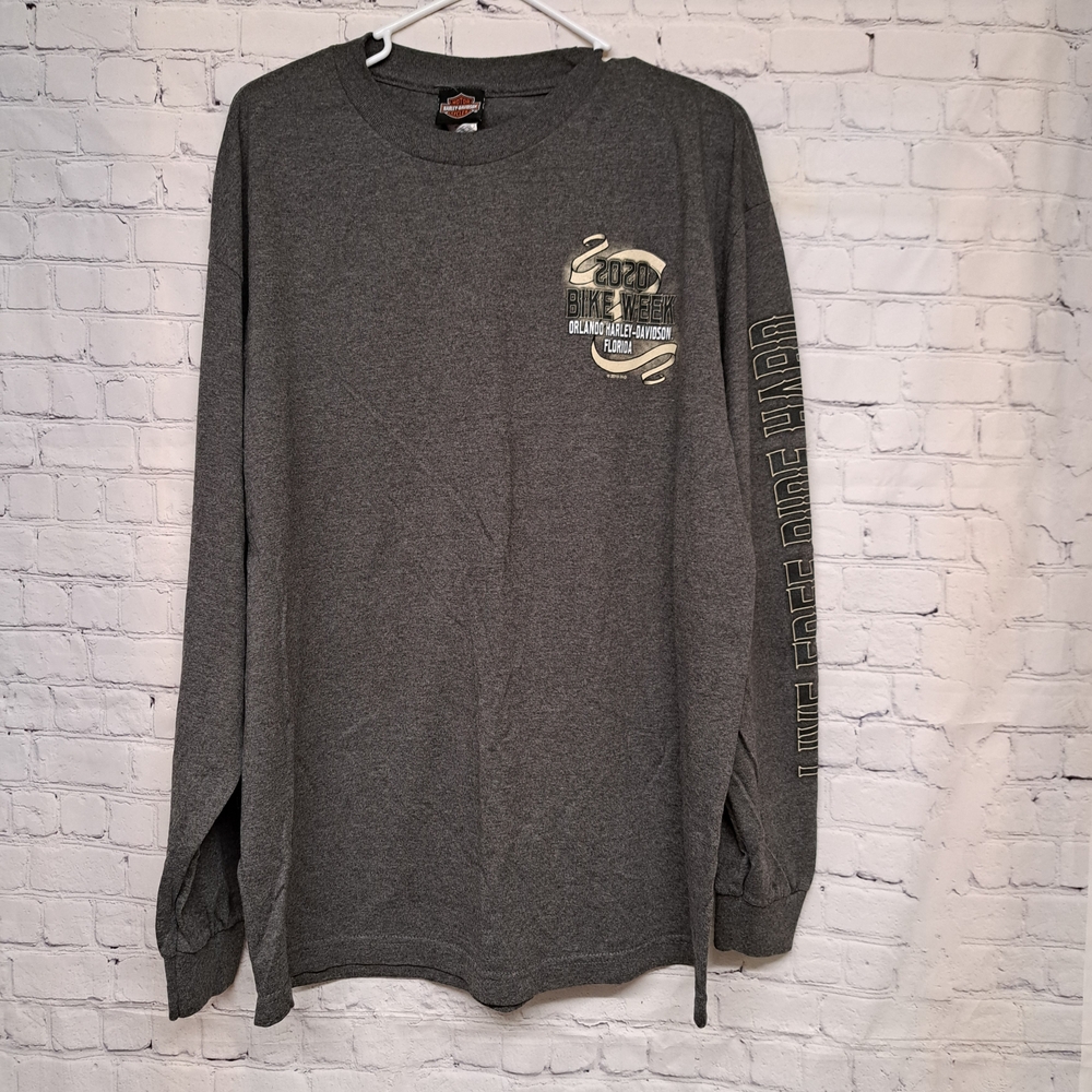 Harley-Davidson Dark Gray Long Sleeve Tee
